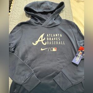 Atlanta Braves Baseball Nike Hooded Women’s Sweatshirt Size Medium New w Tags